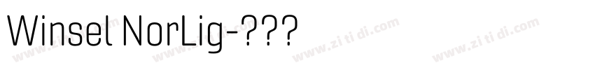 Winsel NorLig字体转换